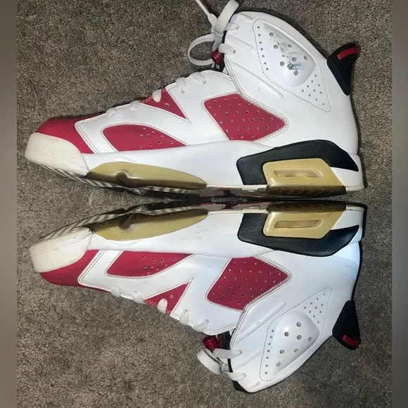 2014 Jordan 6 Carmine - Size 10.5 - Used, No Box - Picture 6 of 10